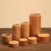 Portable Eco-friendly With Lid Jar Handmade Bamboo Tea Canister Organizer Container Storage Box