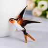 Yousheng Brooch Pin Colorful Enamel Swallow Design Brooch Sweaters Necklace Decorative Sweaters Hats Bags Clothing Brooch