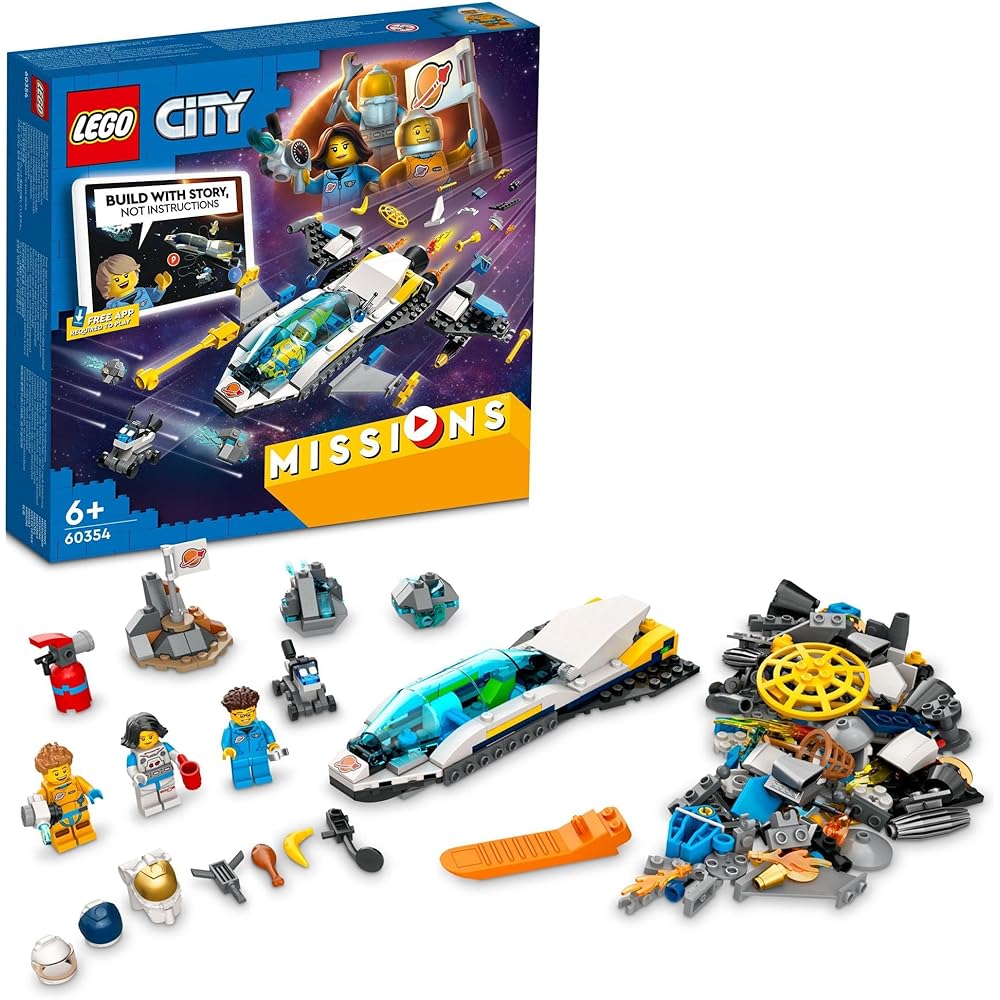 LEGO City Mars Exploration Mission 60354 Building Blocks Toy for Boys and Girls Ages 6 and Up