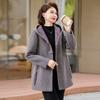 Autumn Woolen Coat Versatile New Women's Clothing Autumn and Winter Hooded Casual Woolen Coat