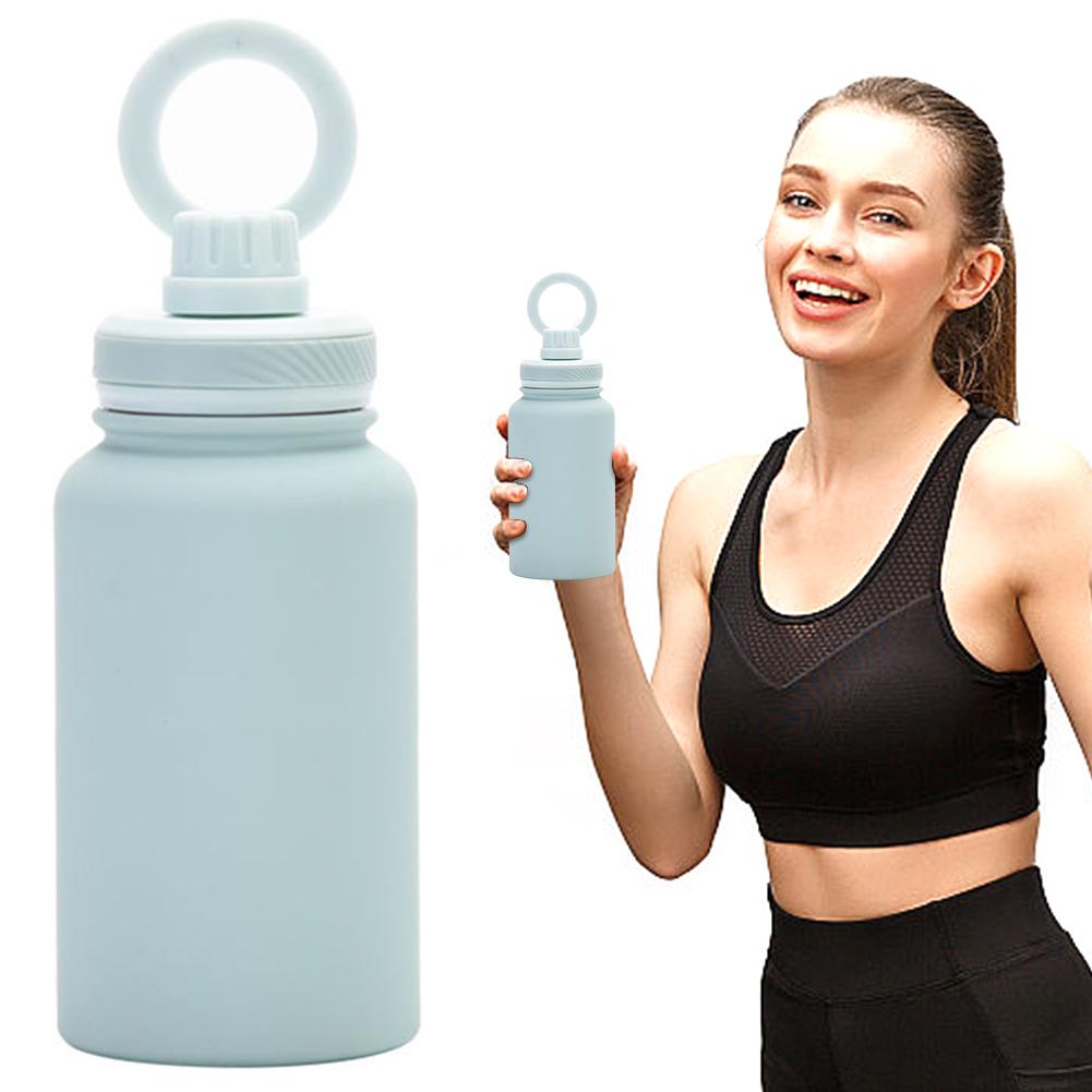 650 мл Герметичная Термобутылка с Вращающимся Держателем для Телефона из Нержавеющей Стали, Двухслойный Вакуумный Стакан для Активного Отдыха