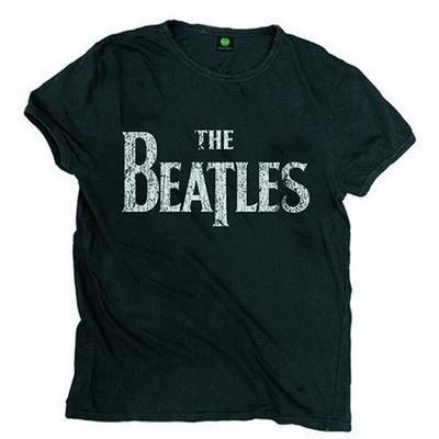 Винтажная футболка унисекс с логотипом The Beatles Drop T