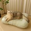 Macaron Plaid Dog Cushion Non-slip Pet Mattresses Breathable Cat Mat  for Cats and Dogs