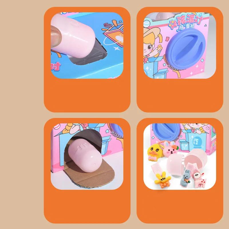 Рождественское яйцо-сюрприз для детей Санта Лось Снеговик Кукла Забавный аппарат для скручивания яиц со случайным образом подобранными 6 яйцами Рождественский подарок