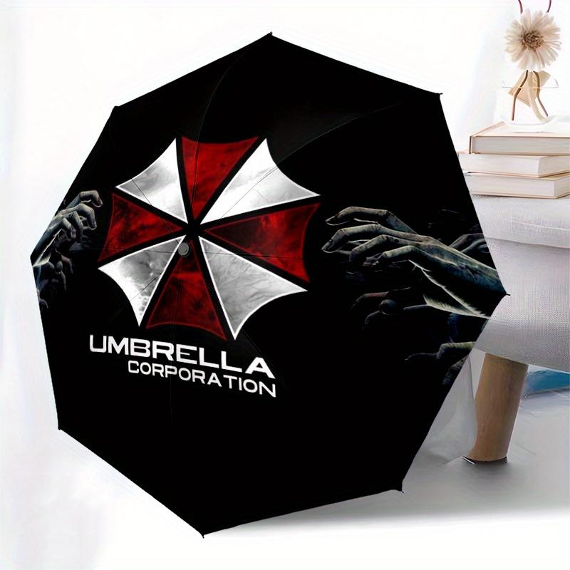 Наклейка с логотипом корпорации Umbrella - Официальный лицензионный товарКомпактный складной зонт-трость Umbrella 3-слойный для мужчин и женщин Подарок