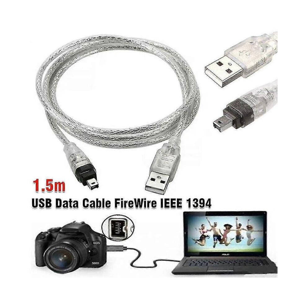 For Mini Dv Minidv Usb Data Cable Firewire Ieee 1394 Hdv Camcorder To Edit Pc less