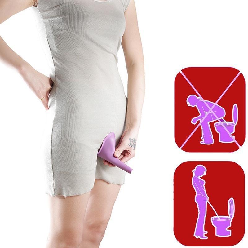 2Pcs Pee Funnel For Women Standing Piss Female Urinal Travel Femme Urinating Device Portable Toilet Emergency Camping Silicone