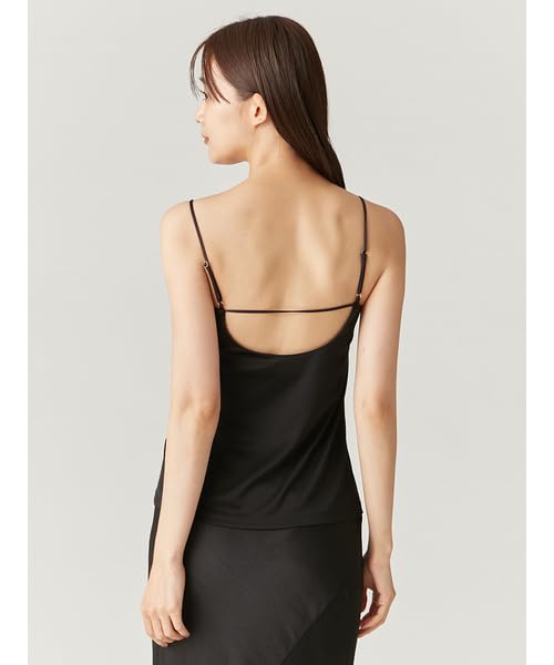 FRAY Triacetate Satin Black I.D. Women's Cup-In Camisole, FWGG245335,