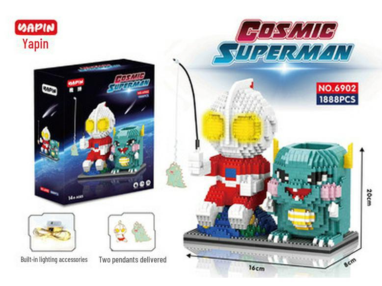 Строительные блоки-держатели для ручек серии «Астронавт» — подарок для мальчиков и девочек