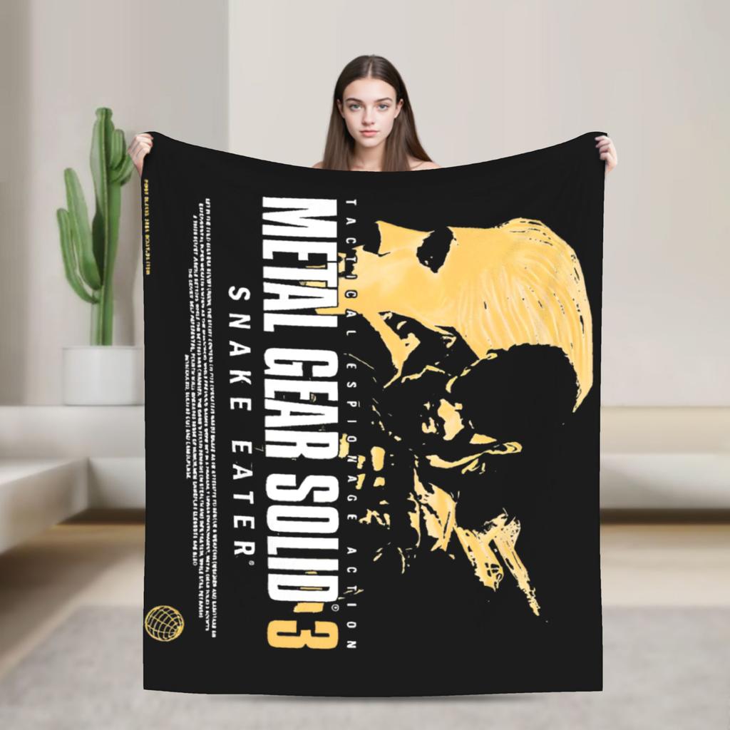 Игровой Метал Гир Солид Вариант С Фланелевые Одеяла MGS Готический Фантом Хипстер Винтажное Плед Покрывало 150*125см Ультра-Мягкое