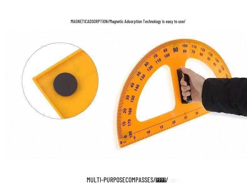 Большой магнитный набор геометрии «Золотая обезьяна»: Транспортир, Линейки, Угольник для учебного использования