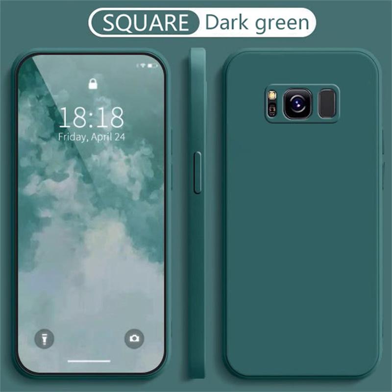 Жидкий силиконовый чехол для телефона Samsung Galaxy S8 S9 S10 Plus Мягкая защитная от ударов задняя крышка с защитой камеры Samsung 8Plus