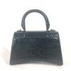 BALENCIAGA 592833 B logo Hourglass XS 2WAY Shoulder Bag Hand Bag Unused