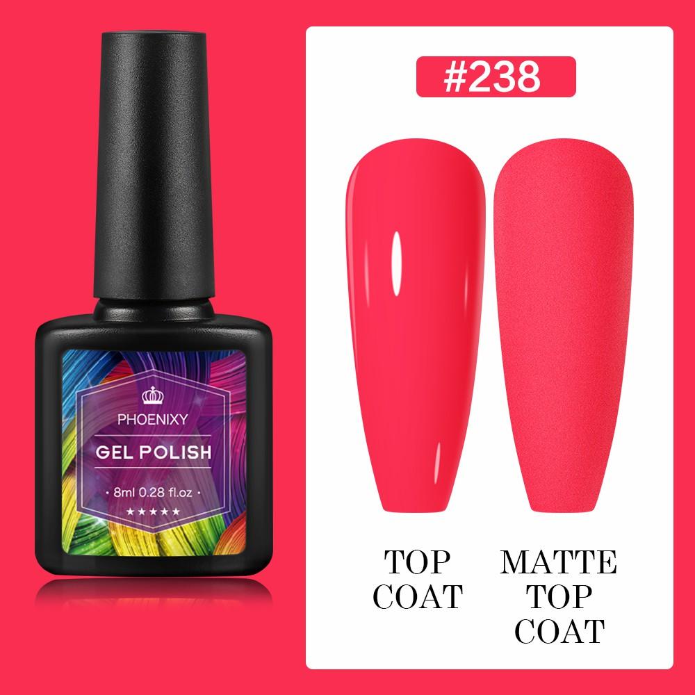 PHOENIXY 8 мл гель-лак для ногтей, полуперманентный гель, блестящий гель, отмачиваемый блестящий стартовый набор, маникюрный набор для маникюрного салона