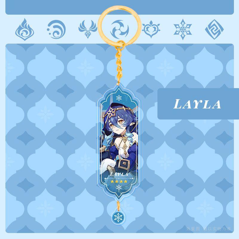 Genshin Impact Акриловый Двусторонний Брелок Мультяшные Брелоки