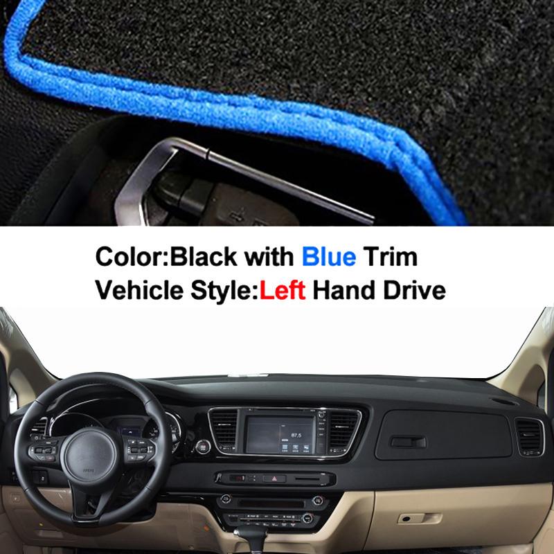 Для Kia Carnival YP 2015 2016 2017 2018 автомобильная внутренняя крышка приборной панели коврик для приборной панели ковер левый руль Dashmat