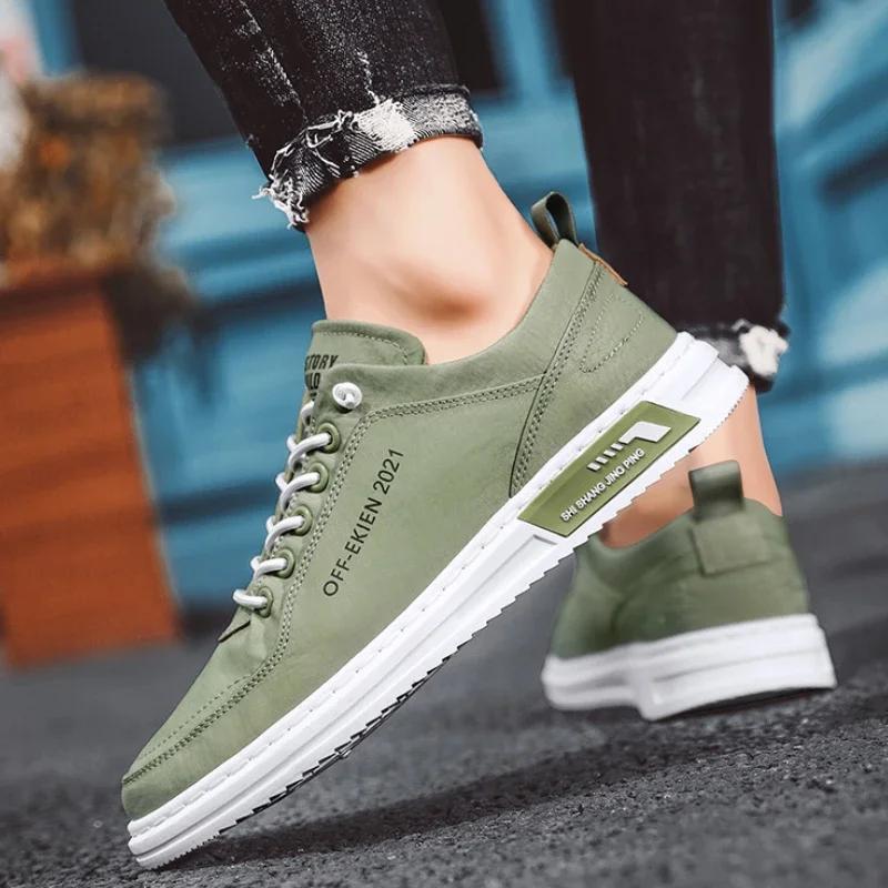 Мужские вулканизированные туфли Новые Дышащие Удобные Износостойкие Мужские Повседневные Туфли Классическая Мода Нескользящие Мужские Лоферы