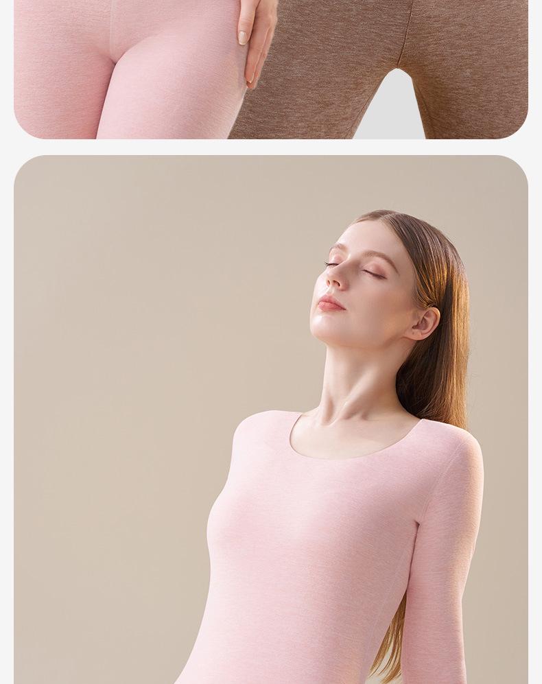 Женский комплект термобелья из кашемира и шелка: Немецкий бархат, плотный, уютный, базовые вещи для осени и зимы.