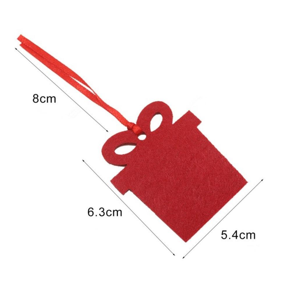 40 шт., 4 формы, подвеска в виде рождественской елки, легко повесить фетровые рождественские подвески, Рождество