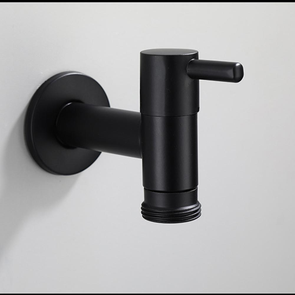 Черный кран, настенный маленький кран, декоративный садовый кран, швабра, стиральная машина для бассейна, кран для воды, кран для раковины