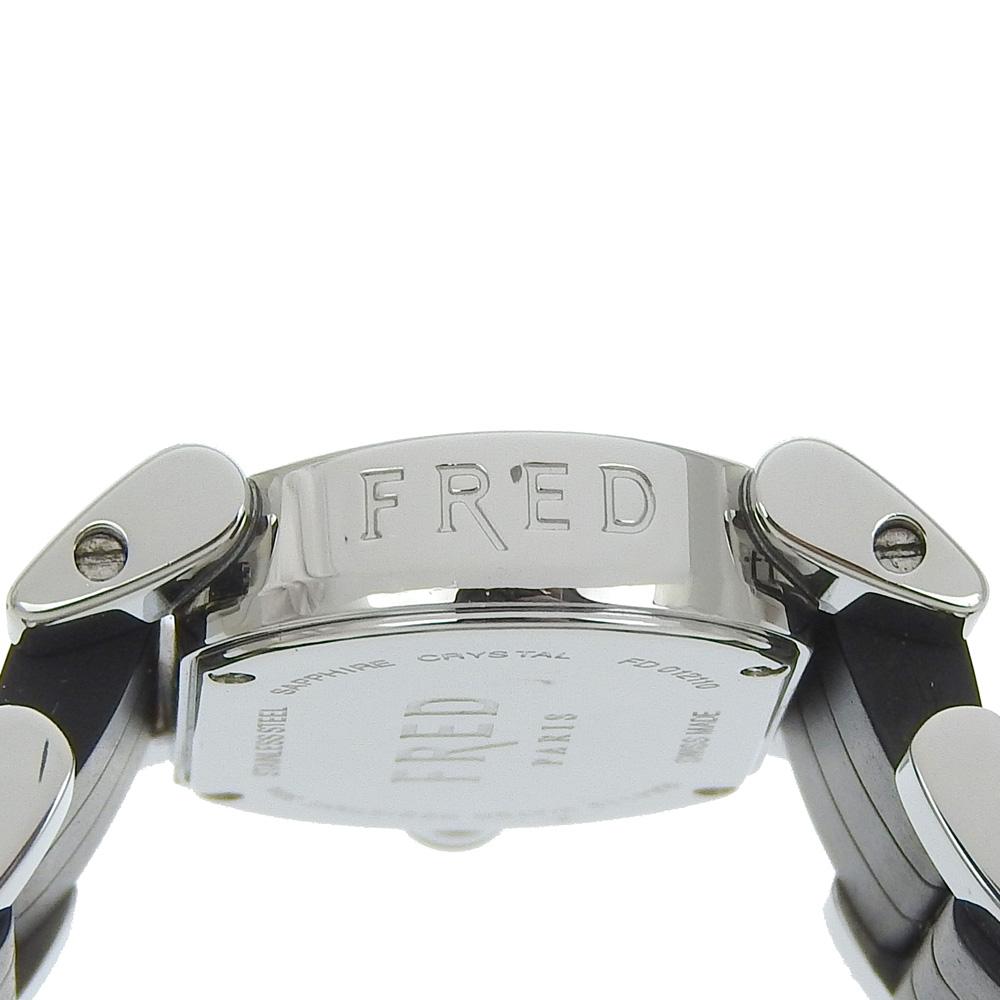 Fred Переместить одни Часы FD012110 черныйЦиферблат Нержавеющая Сталь Кварцевые Аналоговый дисплей Женские Б/У