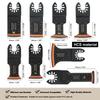 Japanese Tooth Carbide Oscillating Saw Blade Kit, Arc Edge, Oscillating Multitool Blades Precise Cut for Wood PVC Iron 39-10 Pcs