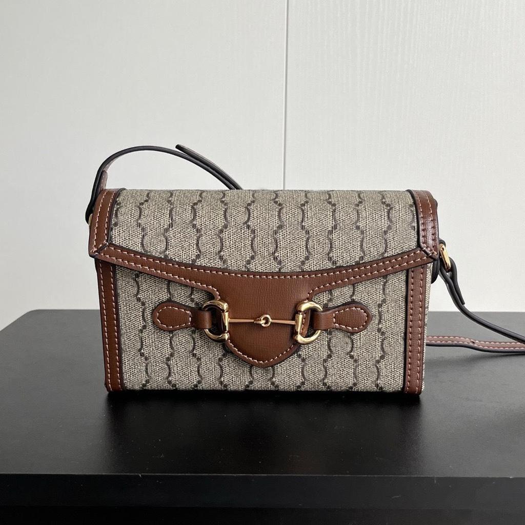 2024 Ретро 1955 Horsebit Цветочная Коробка Сумка: Женская сумка через плечо и через плечо