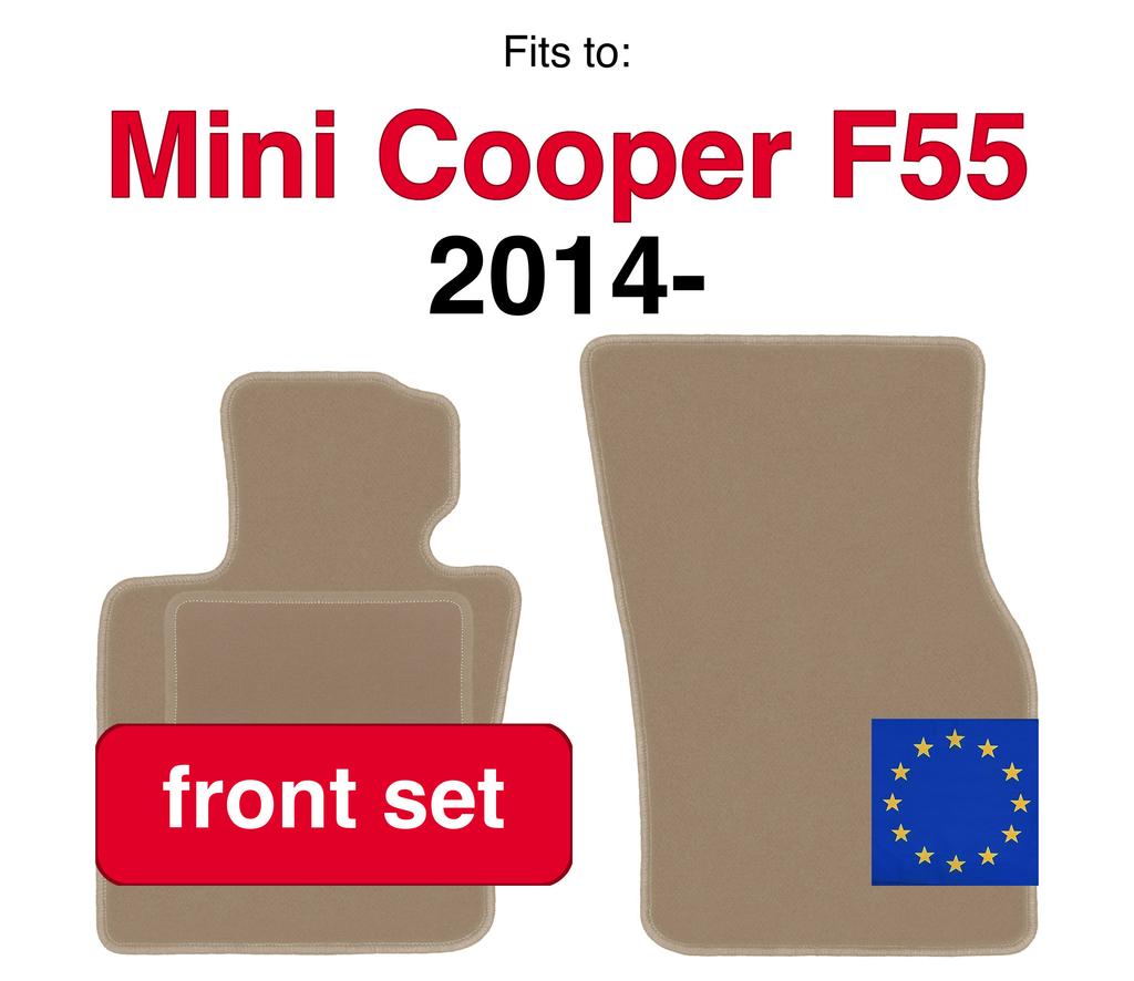 Car Floor Mats Front For Mini Cooper F55 5-Door (2014-)