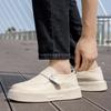 2025 Four Season Casual Board Shoes Mens Platform Loafers Chunky Sole Slip On Comfortable Walking Shoes for Men Flats