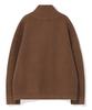 BEENTRILL Essential Turtleneck Two-Way Knit Zip-Up (Camel)