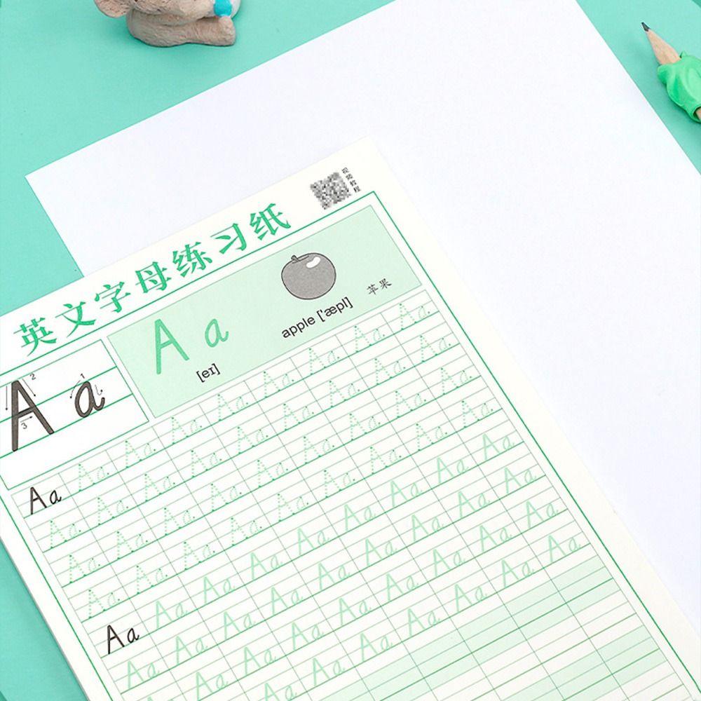 Почерк, английская каллиграфическая бумага, образовательные алфавиты, тетрадь, канцелярские принадлежности