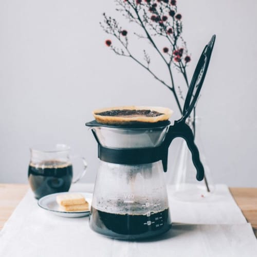 HARIO Coffee Dripper Server V60 Ручной кофейник с капельницей для 2 человек VDIR-02-B