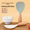 Heat-Resistant Non-Stick Silicone Rice Spoon for Home Use
