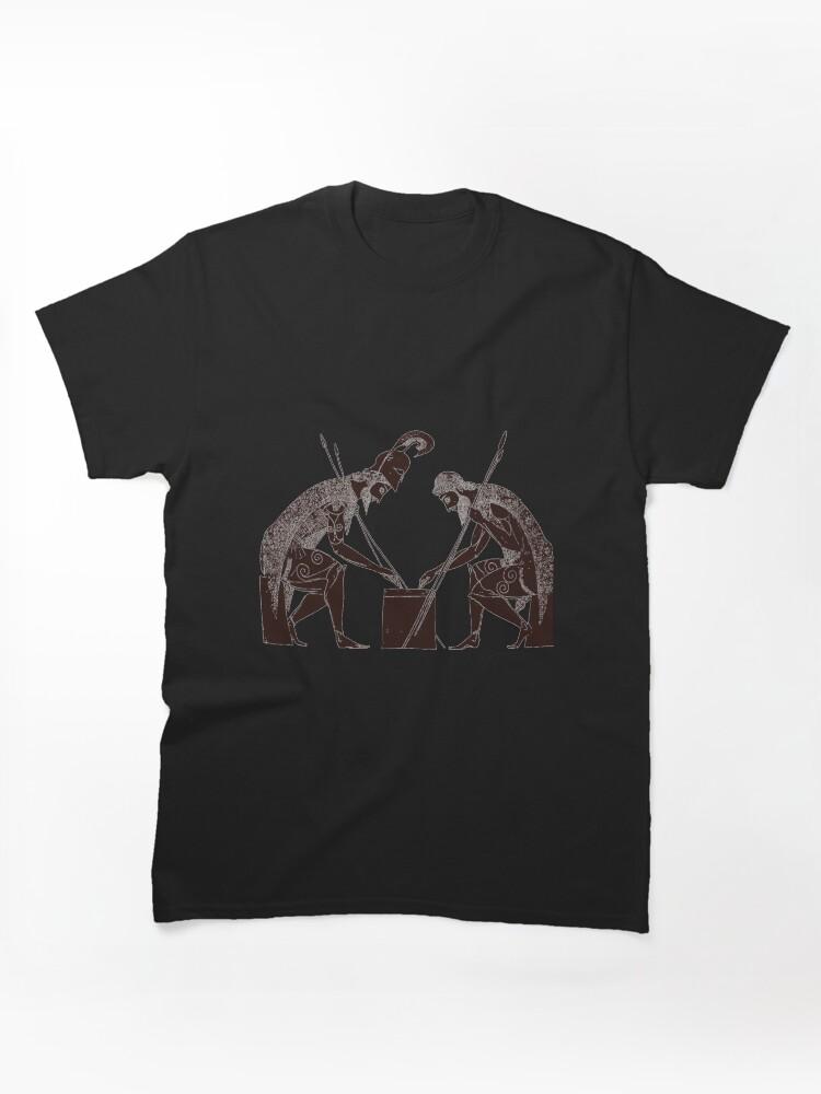 Hercules Achilles and Ajax playing a game of dice Classic T-Shirt
