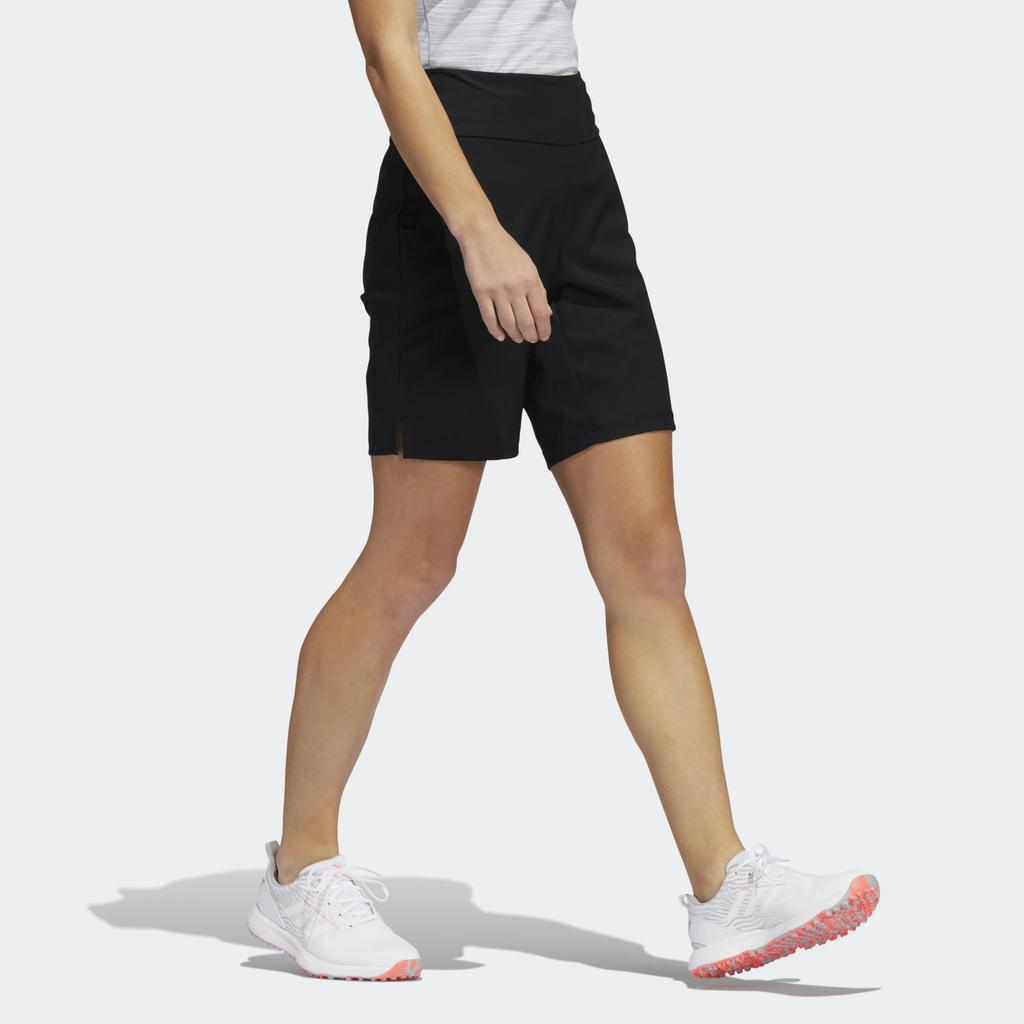 adidas Однотонные шорты с боковыми карманами, простые, с прямым кроем, женские, черные HA3410