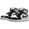 Air Jordan 1 Mid PreSchool 'Barons' (Unisex) White / Light Smoke Grey / Black Kids' Basketball Shoes DQ8424 101