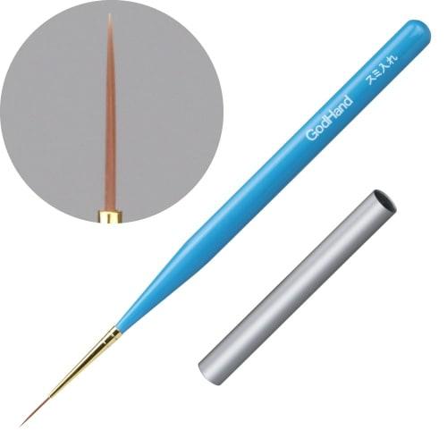 GodHand Shining Brush (with Cap) GH-BRSP-SI for Painting Plastic Models