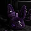 Gothic Wounded Rabbit Keyring Hoop Earrings Cute Furry Bag Pendant  Gift For Women