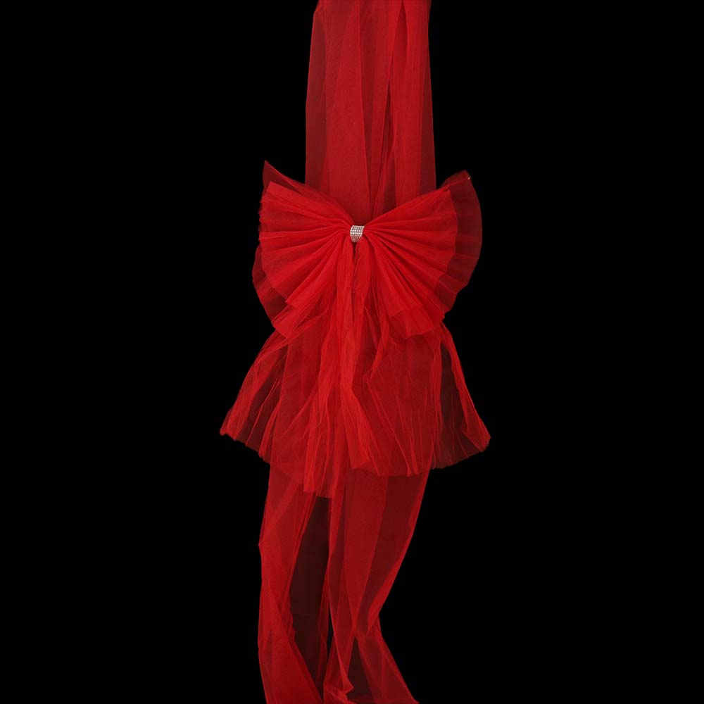 Красный Рождественский Бант для входной двери, большой размер, рождественский декор для дома, шкаф, бант для камина