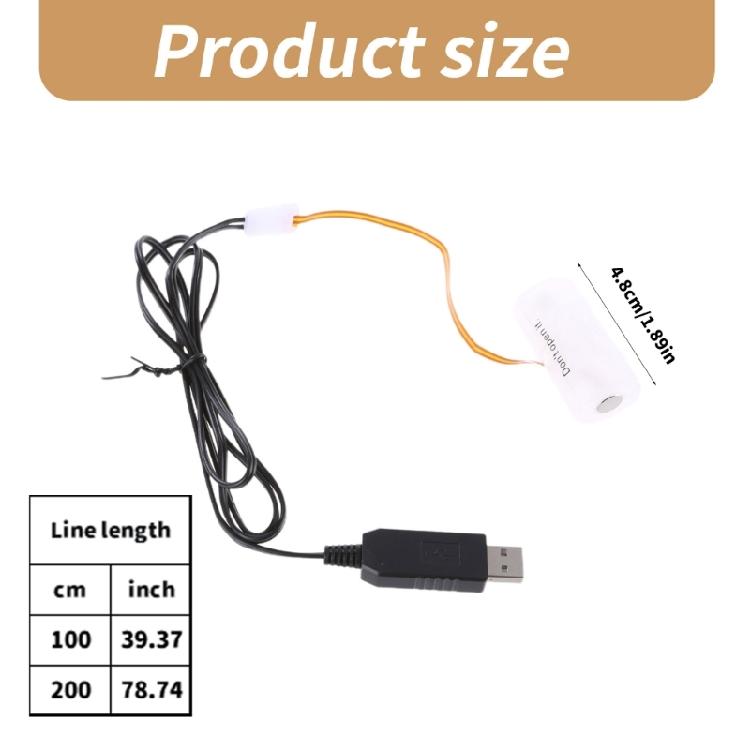 USB Батарея 3В LR14 C Батарея Исключатель Кабель Замена 2 шт. 1.5В C Батарей для Светодиодной Подсветки Электронной Игрушки Световые Полосы