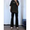 Men's Jeans 2024 New Spring And Summer American High Street Straight Slim Black Loose Casual Micro-flared Pants Large Size S-3XL