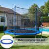 8/10/12FT сменный защитный коврик для батута, устойчивый к ультрафиолетовому излучению, водонепроницаемый ПВХ, защитный край батута, круглый чехол для пружины, аксессуары для батута