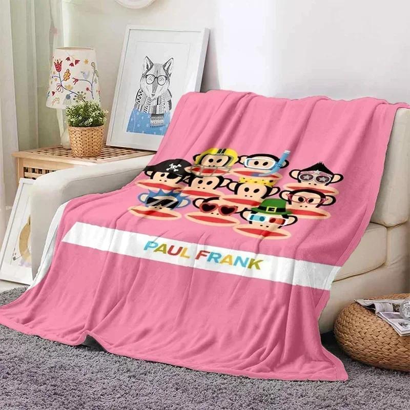 P-Paul Frank фланелевый гостиная, спальня, диван-кровать, детский пикник, тепло, комфорт, портативное одеяло, подарок на день рождения r2