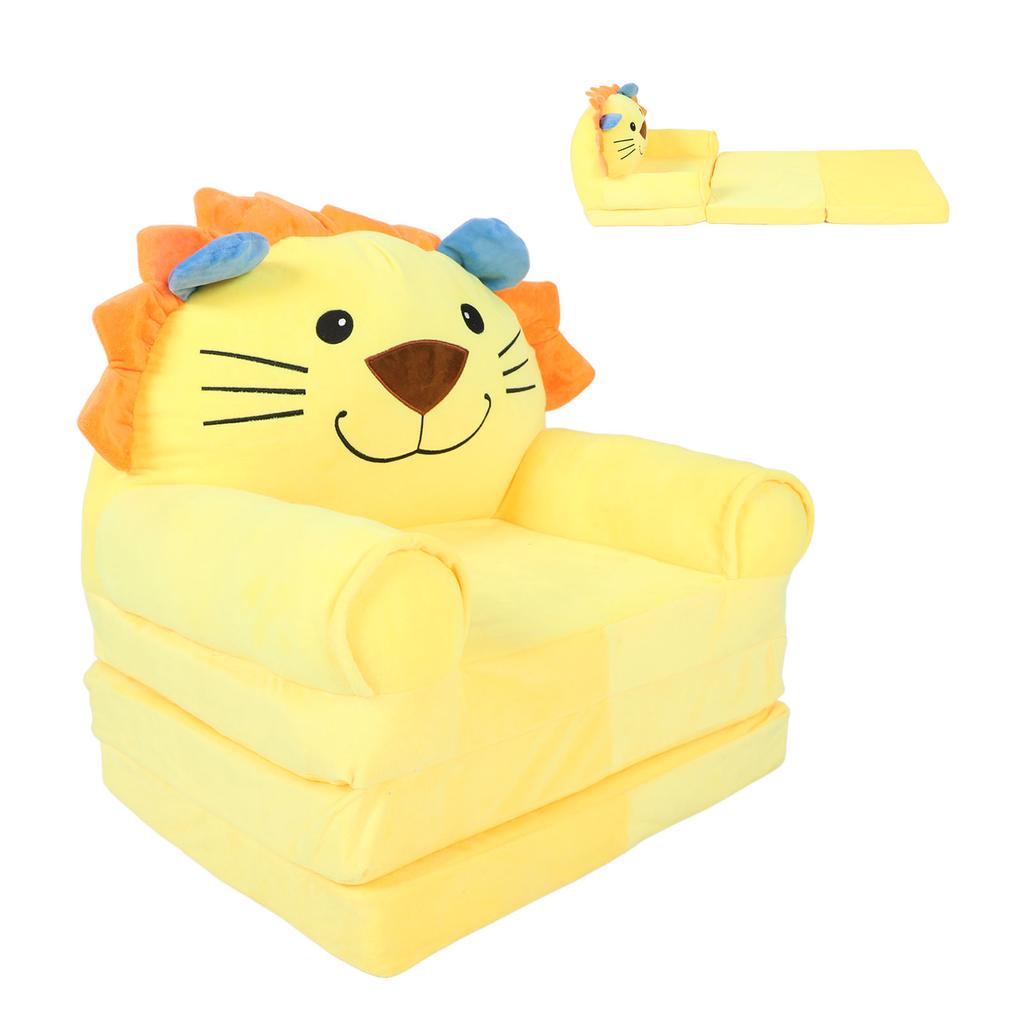 Детский складной диван-кресло с рисунком из мультфильма, милый плюшевый мягкий раскладной детский диван для чтения детей, тип C