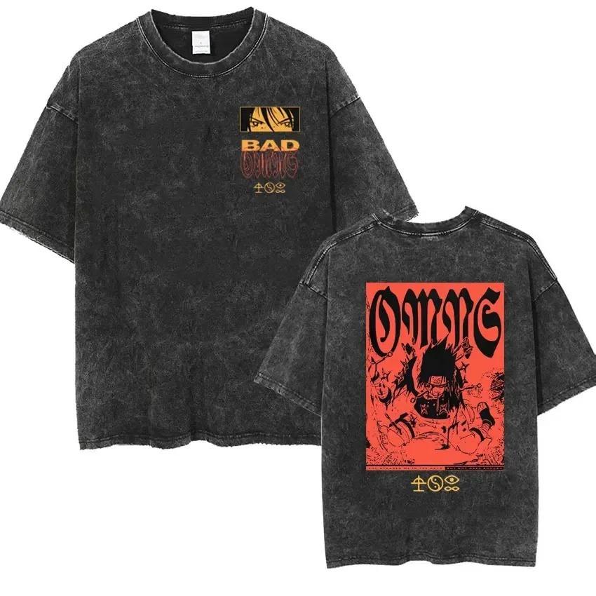 Streetwear Bad Omens Band Music Tour Washed T Shirt Retro 90s Men Women Clothing T-shirt Casual Oversized Tees