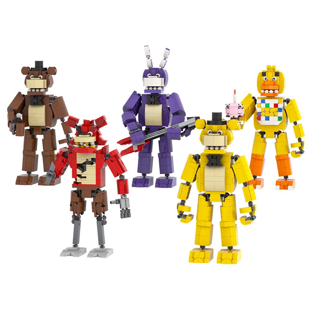 MOC WM2612 Медведь Сцена Ужасы Игровая Фигурка Совместимая WM6170 Строительные Блоки Игрушки Для Детей Друзей Подарок На День Рождения Животное