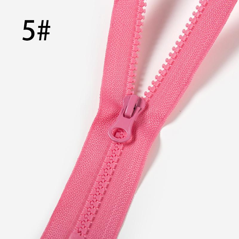 5# Спиральные молнии из смолы Портной Цветная молния с открытым концом DIY Ручная работа Пуховик Пальто Одежда Швейные аксессуары