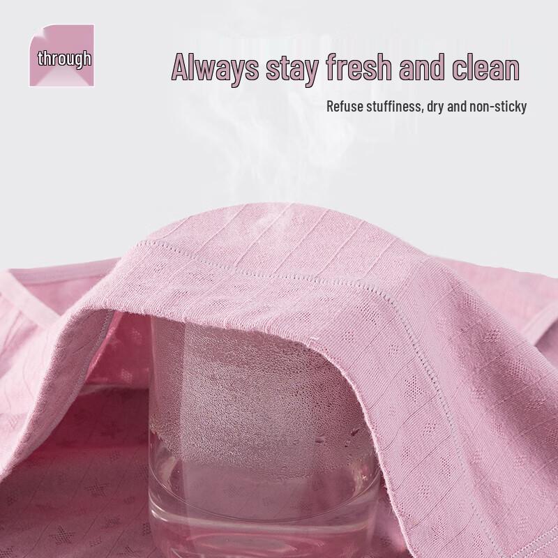 Yuzhaolin Plus Size Women's High Waist Seamless Cotton Underwear