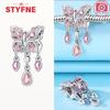 New Silver 925 Blue Dragonfly Butterfly Charms Beads Fit Bracelet for Women DIY Fine Jewelry Accessories Beads Gifts