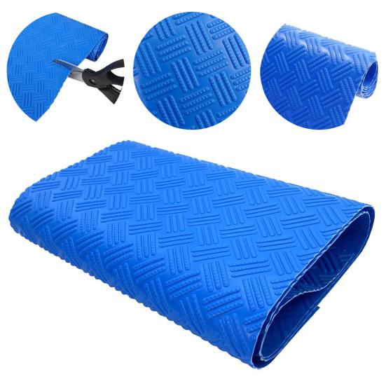 Pool Ladder Mat Non-Slip Texture Flexible Step Mat Easy To Store Cuttable Protective Pool Liner Pad Stairs Stability Cushion Protector for Pool Ladder